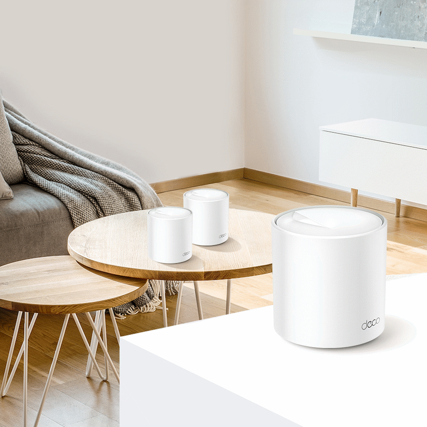 Deco X60 (3-Pack) AX5400 Whole-Home Mesh Wi-Fi 6 System (Tri-Band)