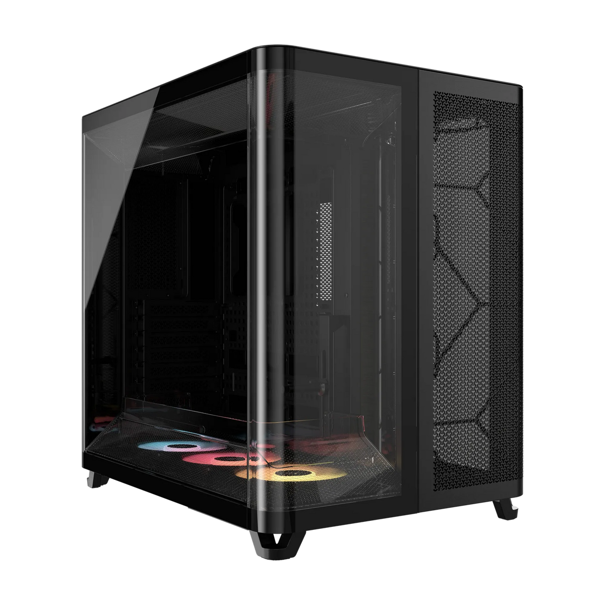 AIR 5400 RS-R ARGB Triple Chamber Mid-Tower PC Case ; 3x Fans Included; 2x 2.5'' ; 1x 3.5'' Black