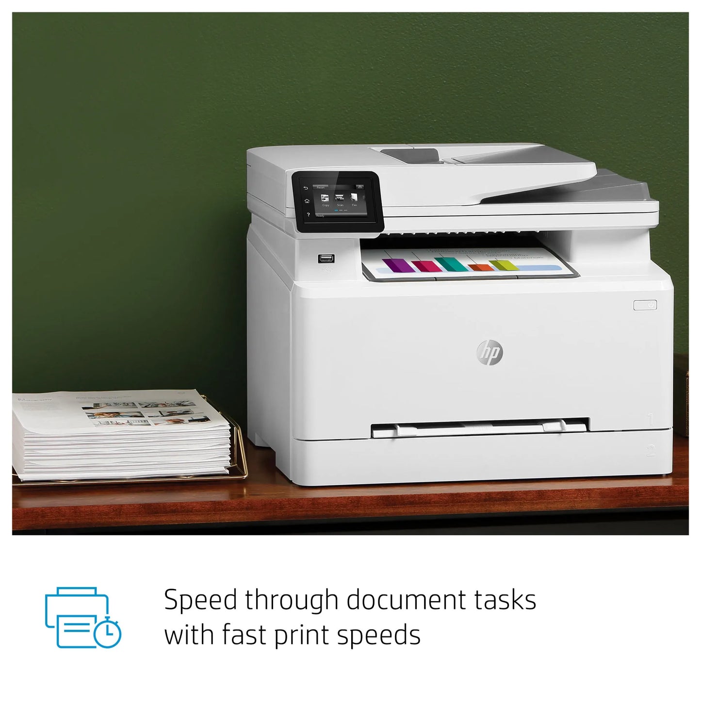 HP COLOUR LASERJET PRO MFP M283FDW, PRINT, COPY, SCAN, FAX, 1-5 USERS, FAST PRINT SPEEDS (21 PPM IN COLOR AND MONO) AND FASTEST IN-CLASS FIRST PAGE OUT, AUTOMATAIC TWO-SIDED PRINTING, 50-PAGE ADF, FRONT USB, TOUCHSCREEN DISPLAY, 250 SHEET PAPER CAPACITY, - Guards On Duty Shop & Security Guards
