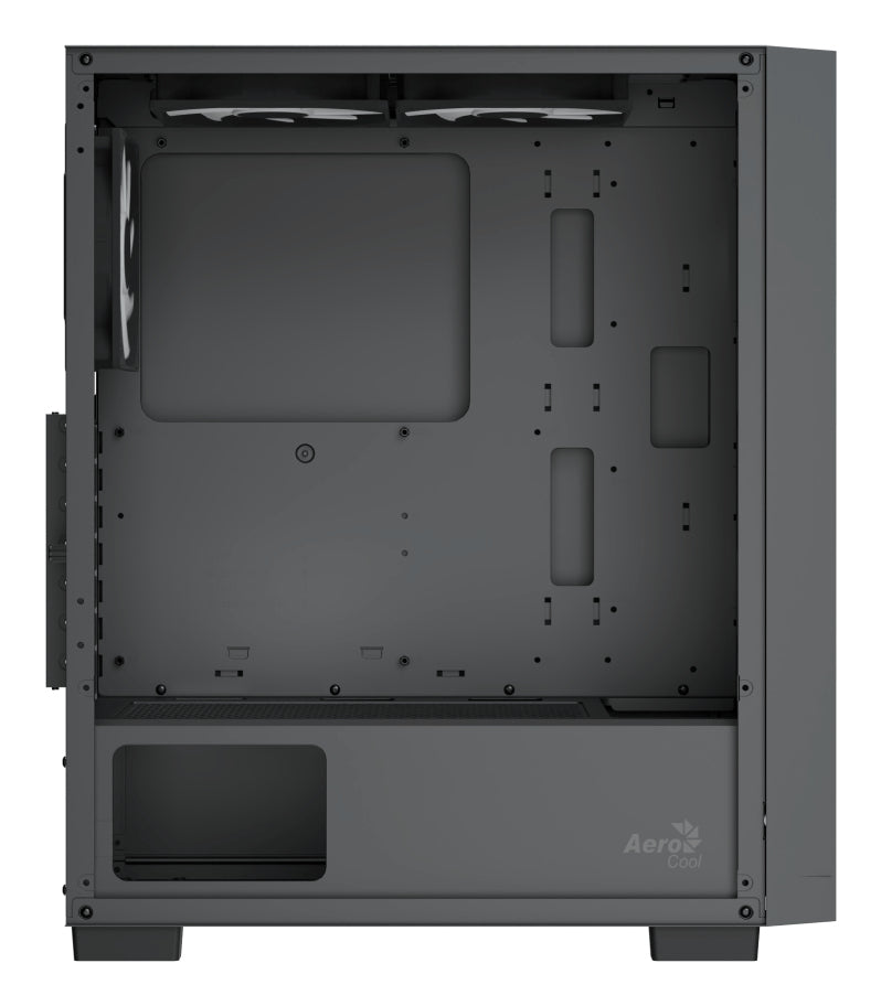 Aerocool B509A Black Mid tower case - Includes 120mm ARGB Fan x 6 - ATX - 5x 2.5'' or 3x3.5'' - 360mm Radiator.