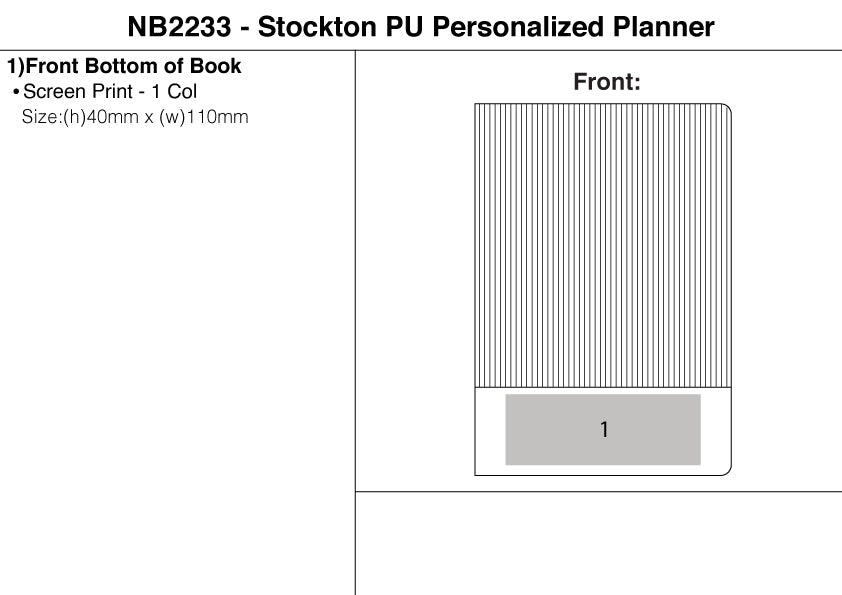 Stockton PU Personalized Planner