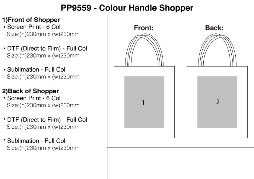 Colour Handle Shopper