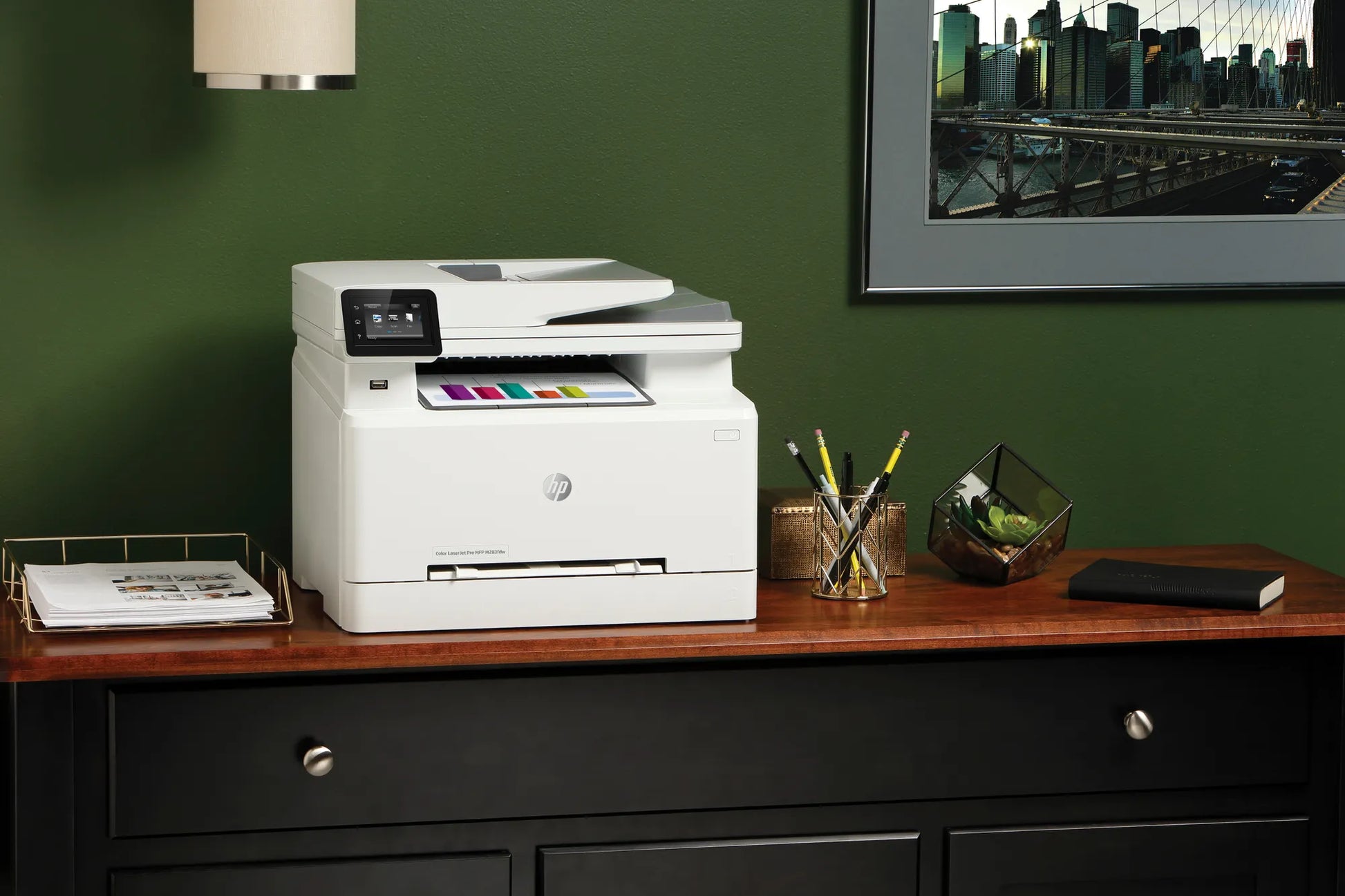 HP COLOUR LASERJET PRO MFP M283FDW, PRINT, COPY, SCAN, FAX, 1-5 USERS, FAST PRINT SPEEDS (21 PPM IN COLOR AND MONO) AND FASTEST IN-CLASS FIRST PAGE OUT, AUTOMATAIC TWO-SIDED PRINTING, 50-PAGE ADF, FRONT USB, TOUCHSCREEN DISPLAY, 250 SHEET PAPER CAPACITY, - Guards On Duty Shop & Security Guards