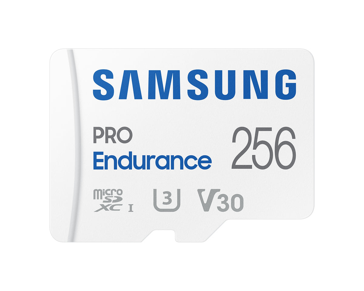 Samsung MB-MJ256KA PRO Endurance microSDXC 256GB Memory Card; Read : up to 100MB/s Write : 40MB/s* Read/Write speed with UHS-I (