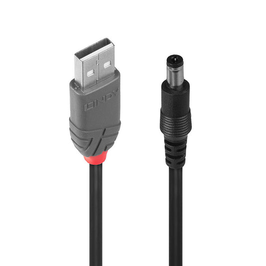 Lindy 1.5m Usb to 5.5/2.1mm Dc Adapter (70268) — Lindy | Guards on Duty Shop