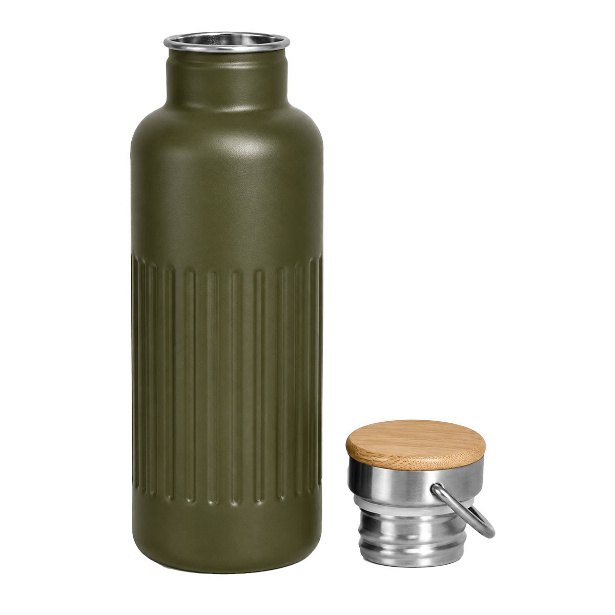 Ankara Stainless Steel Flask - Military Green