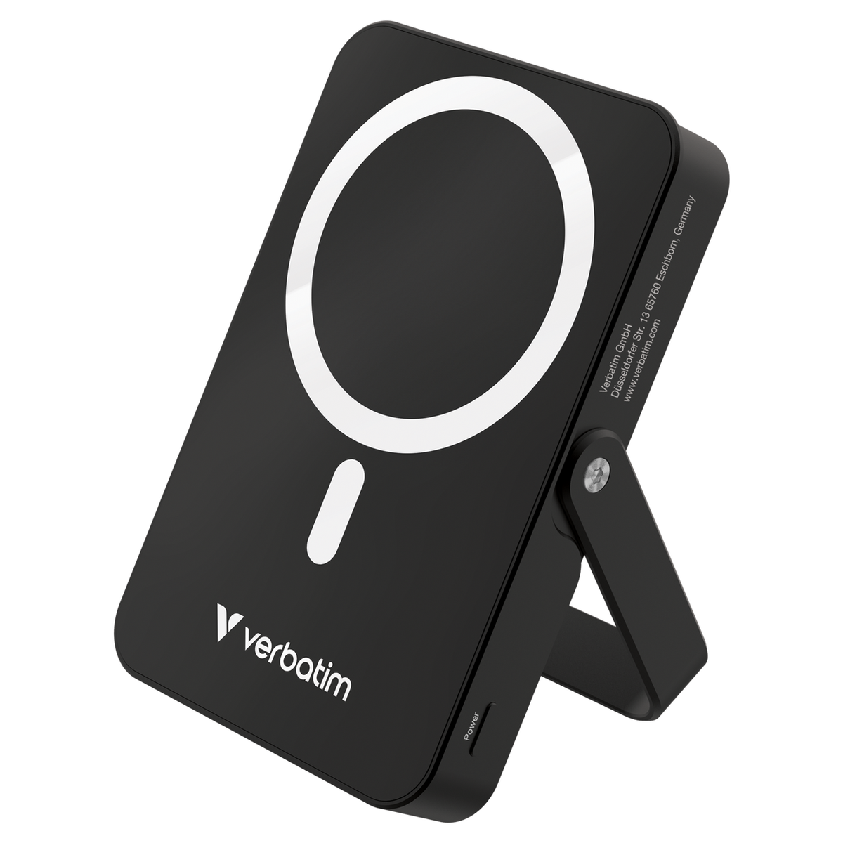 VERBATIM Charge ‘n’ Go Power Bank with Stand Magnetic Wireless 10000mAh - Black