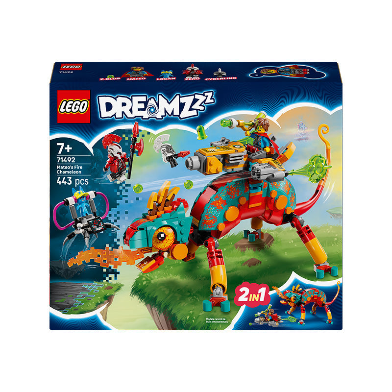 LEGO® DREAMZzz™ Mateo’s Fire Chameleon Imagination Toy 71492