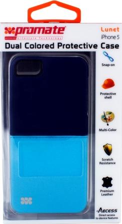 Promate Dark/Light Blue Lunet Iphone 5 Durable Case