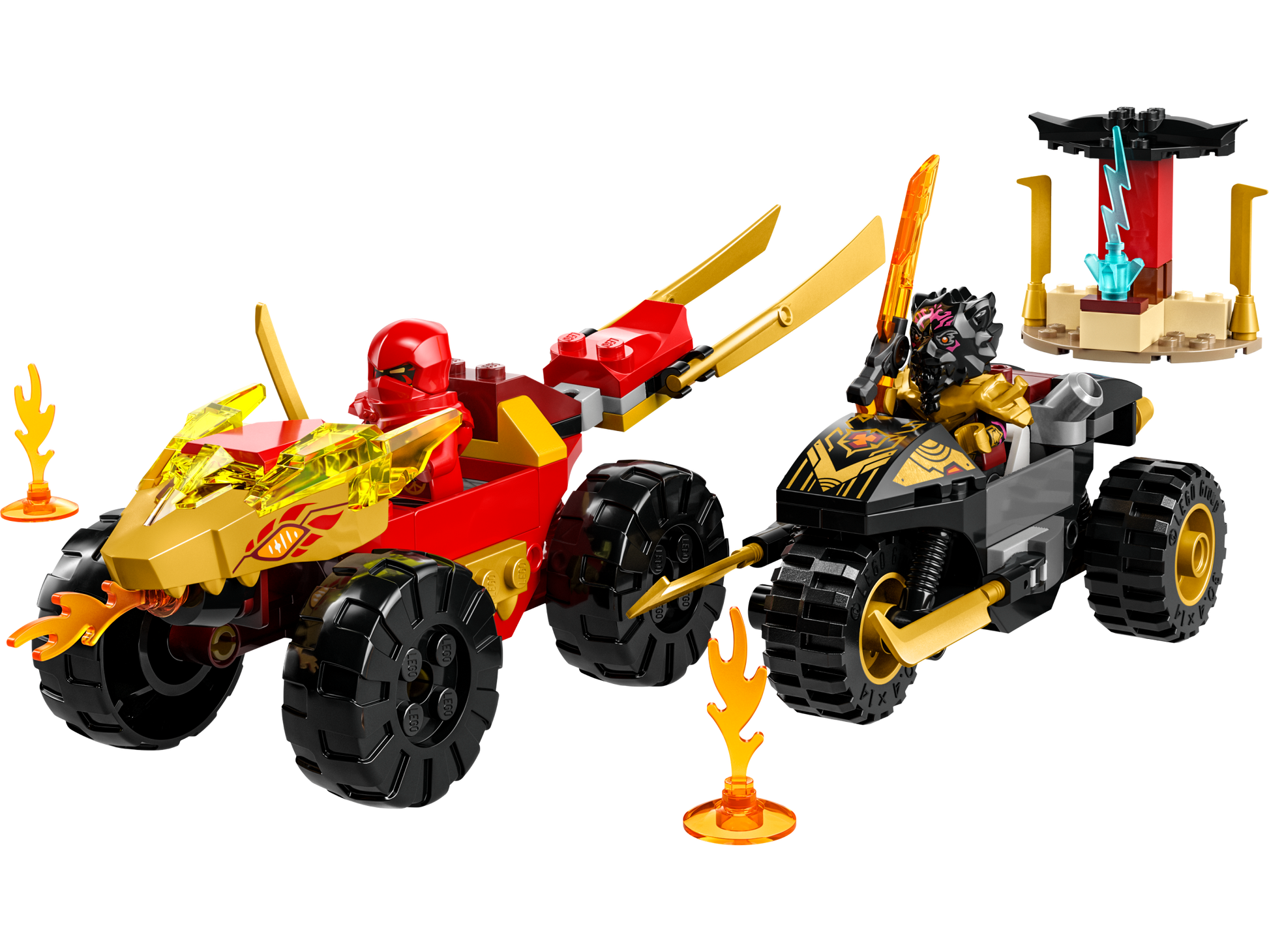 LEGO Kai and Ras's Car and Bike Battle — Set 71789