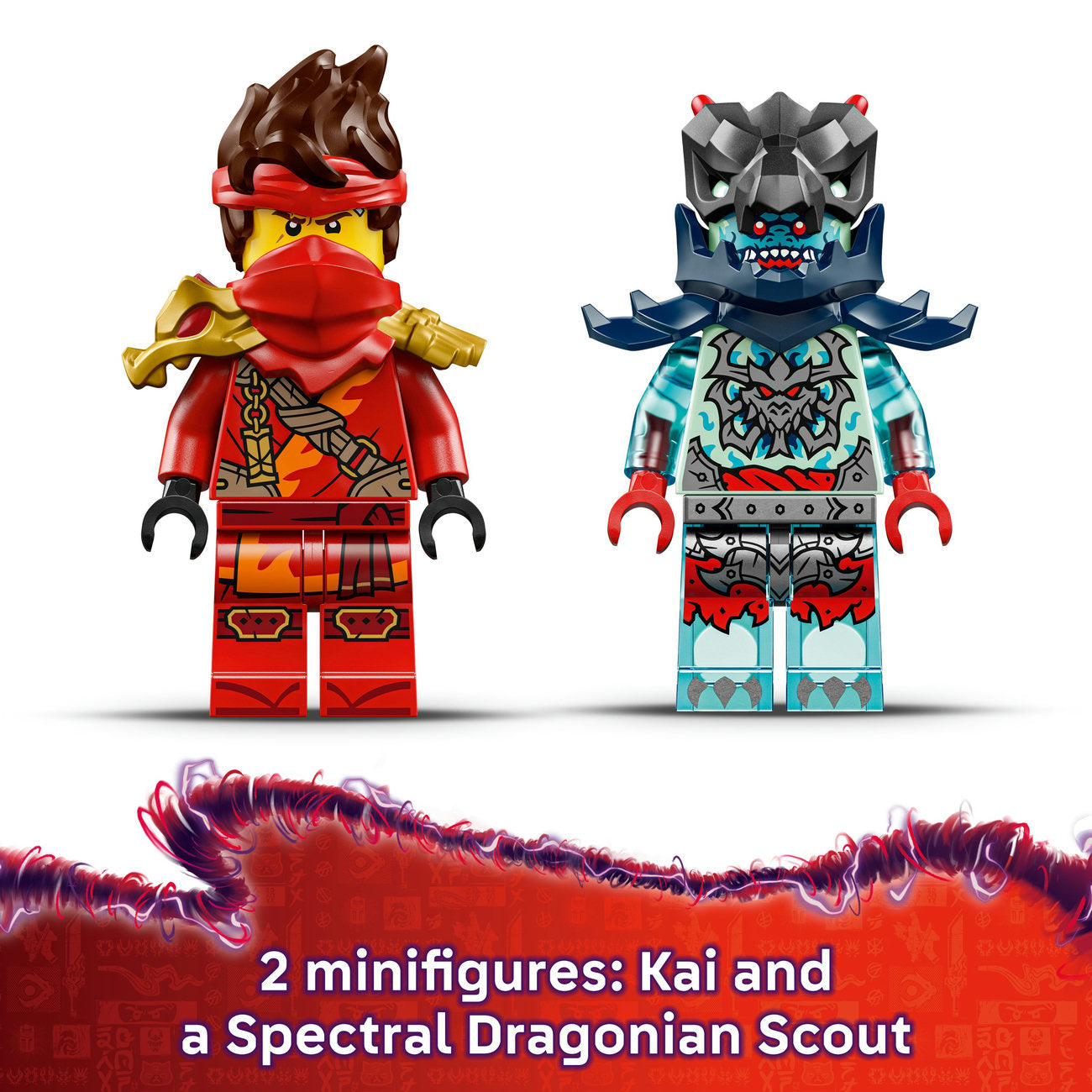 LEGO® NINJAGO® Kai’s Motorcycle Speed Race Playset with 2 Ninja Bike Toys 71838