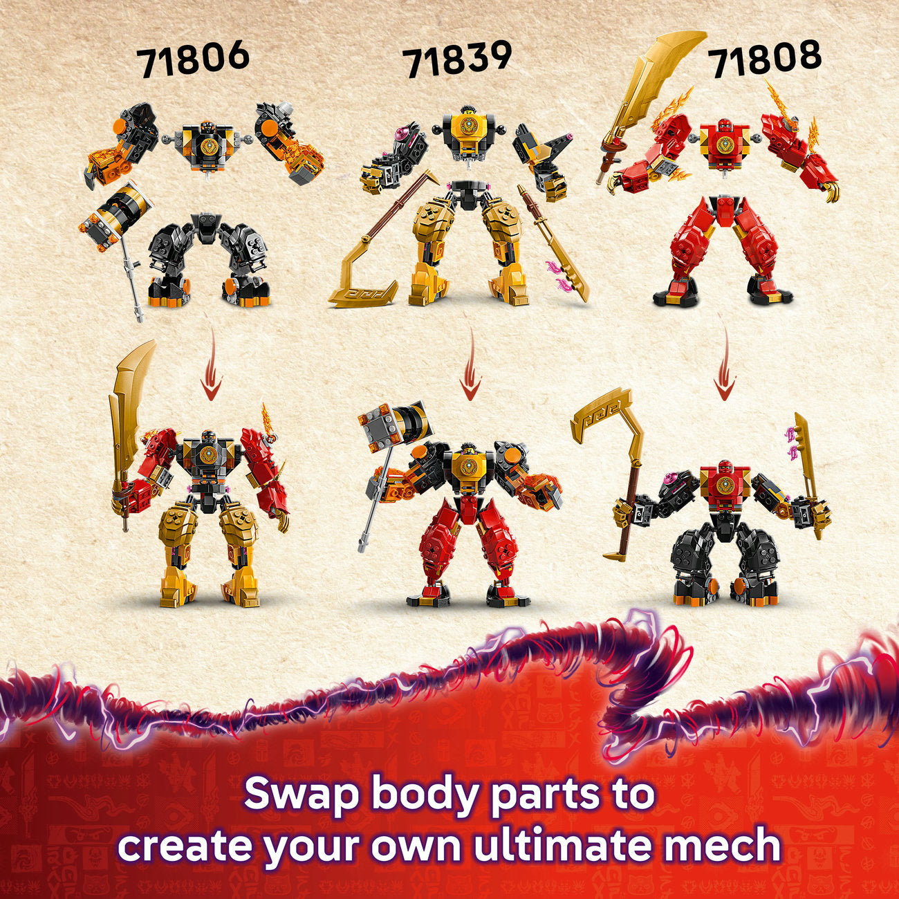 LEGO® NINJAGO® Arin’s Spinjitzu Battle Mech Toy Set 71839