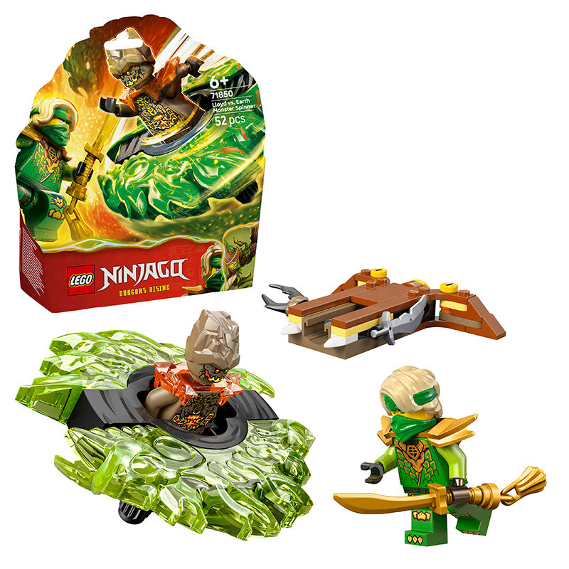 LEGO® NINJAGO® Lloyd vs. Earth Monster Spinner Battle Toy 71850