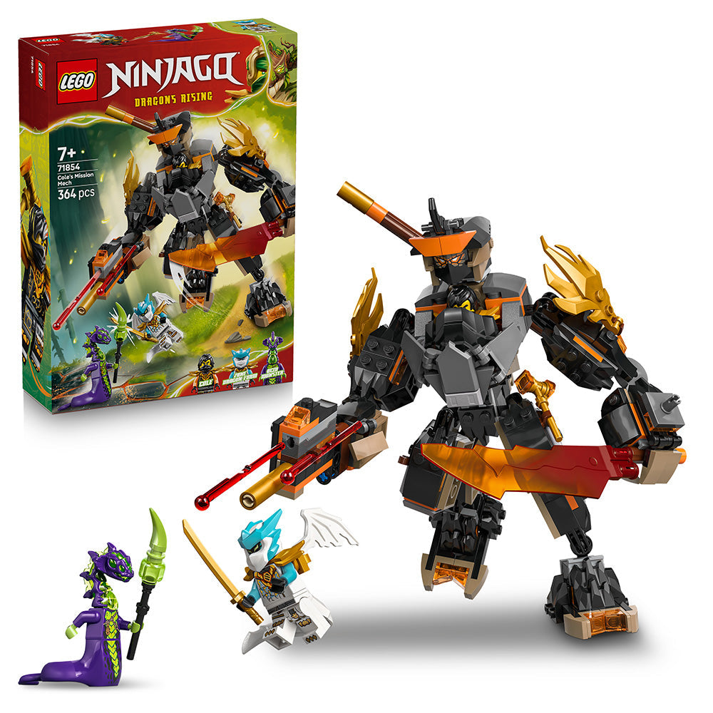 LEGO® NINJAGO® Cole’s Mission Mech & Dragon Zane Toys 71854