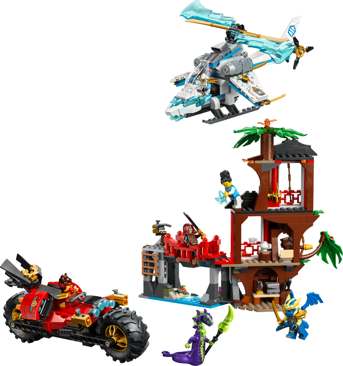 LEGO Ninja Vehicle Tree House Battle — Set 71857