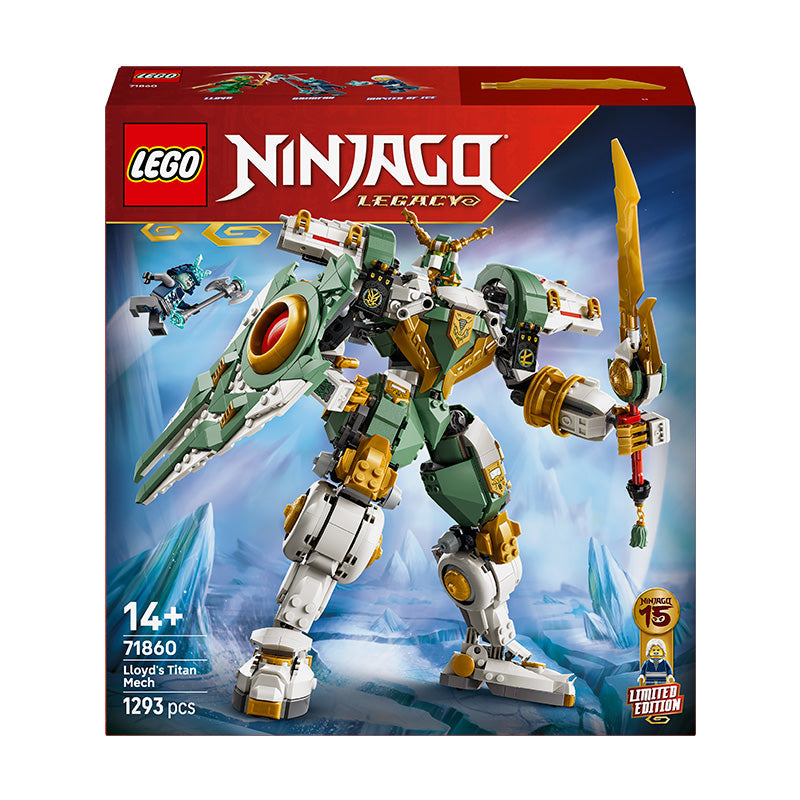 LEGO® NINJAGO® Lloyd’s Titan Mech 15th Anniversary Toy Model Building Kit 71860