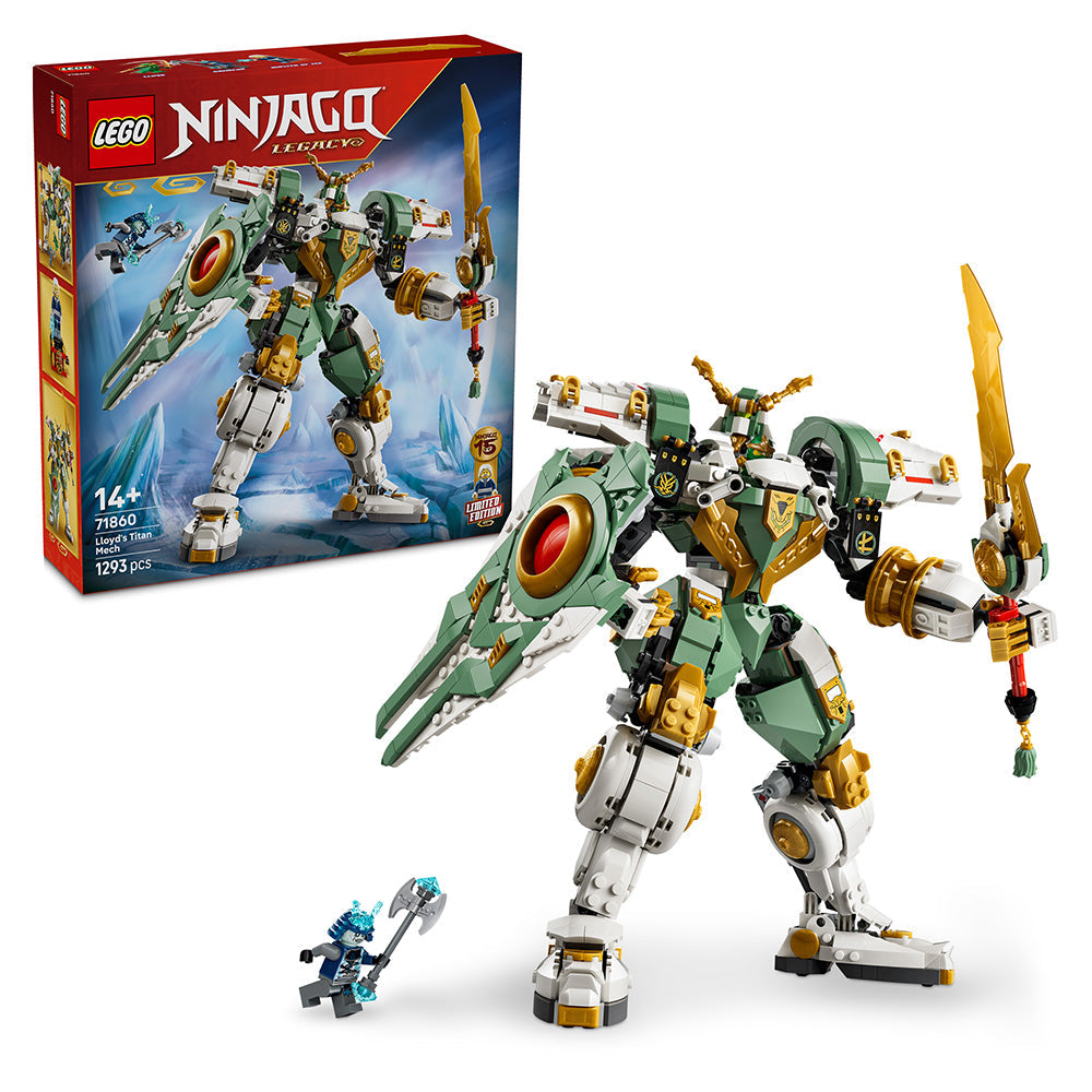 LEGO® NINJAGO® Lloyd’s Titan Mech 15th Anniversary Toy Model Building Kit 71860