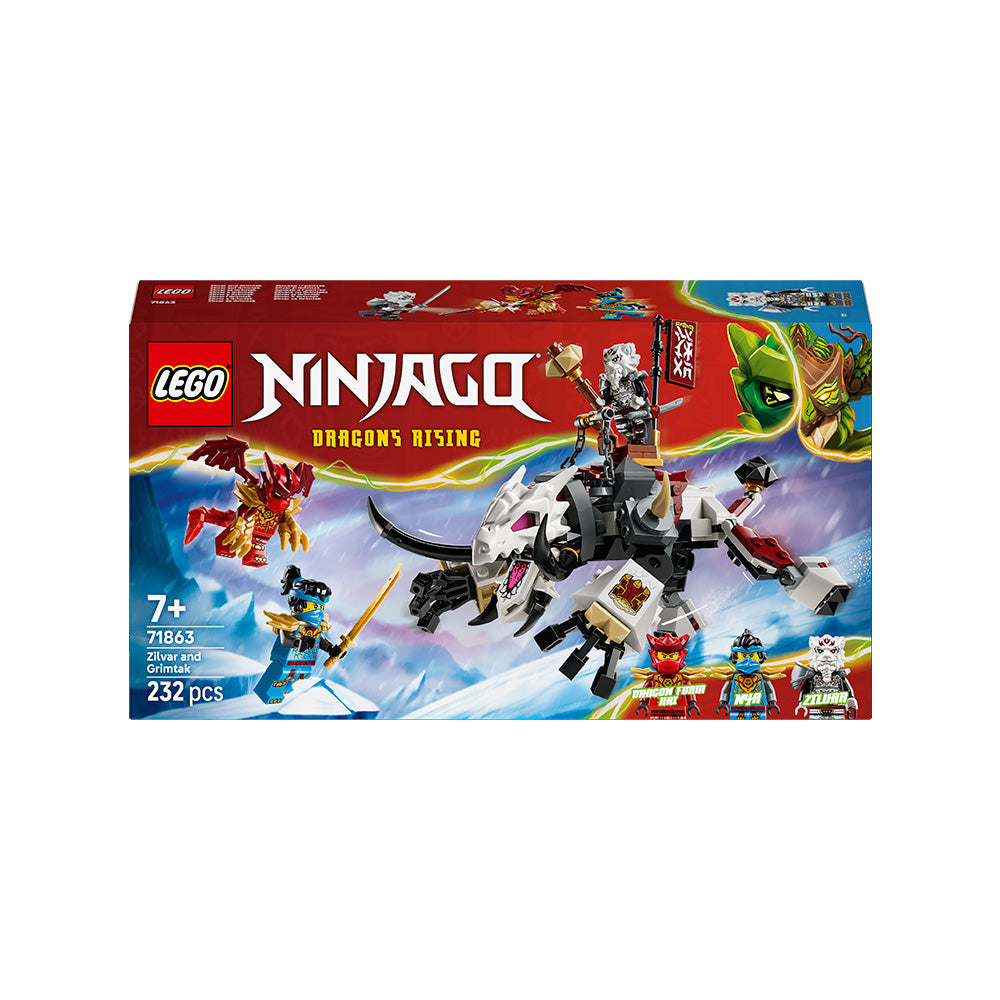 LEGO® NINJAGO® Zilvar and Grimtak the Dragon Beast 71863
