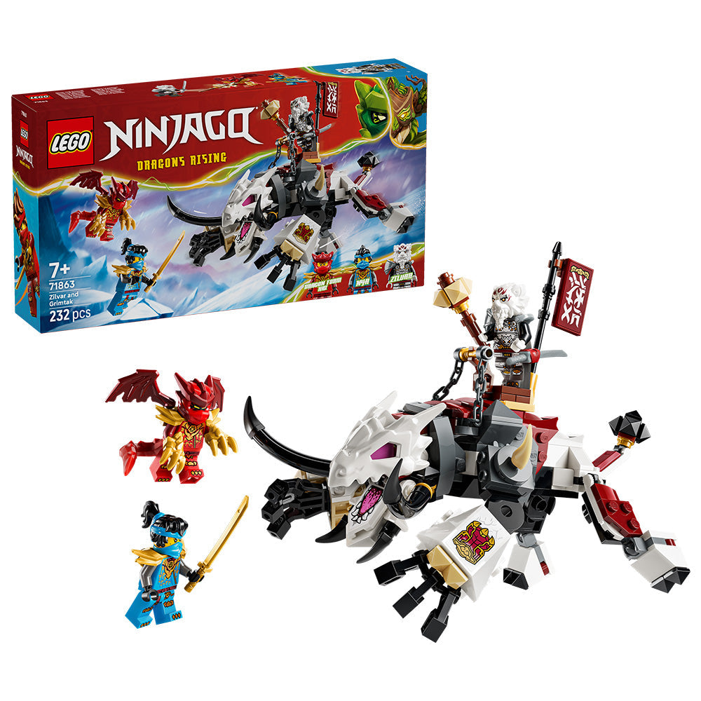 LEGO® NINJAGO® Zilvar and Grimtak the Dragon Beast 71863