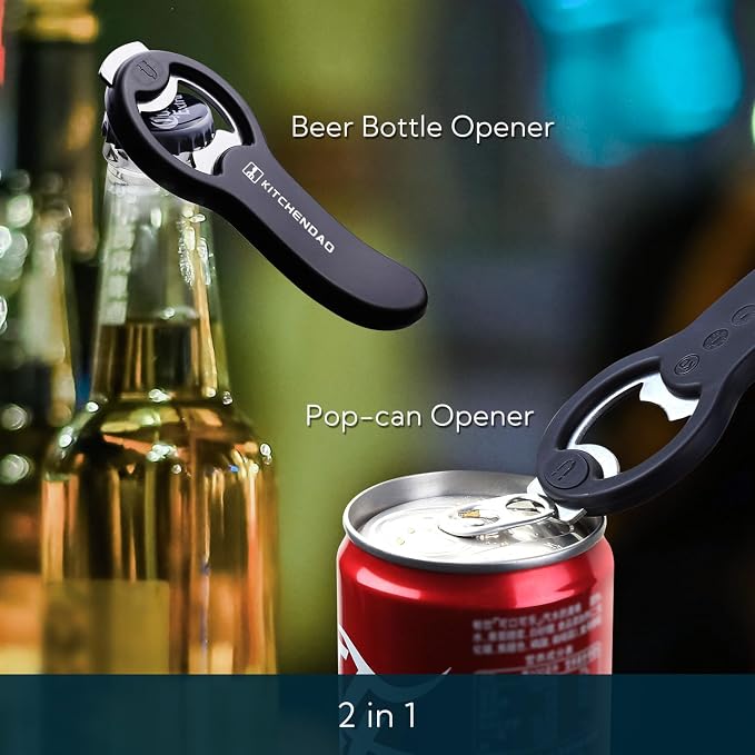 KitchenDao 2in 1 Magnetic Beer Bottle Opener