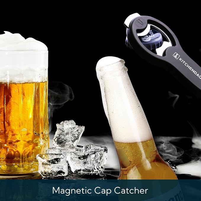 KitchenDao 2in 1 Magnetic Beer Bottle Opener