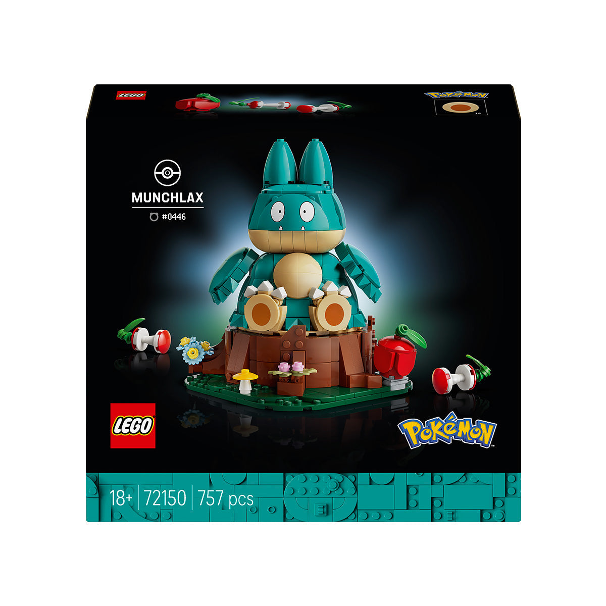 LEGO® Pokémon™ Munchlax Figure Decor Building Set 72150