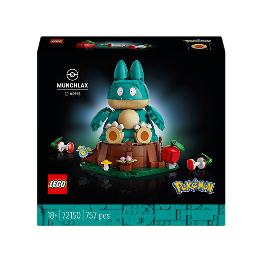 LEGO® Pokémon™ Munchlax Figure Decor Building Set 72150
