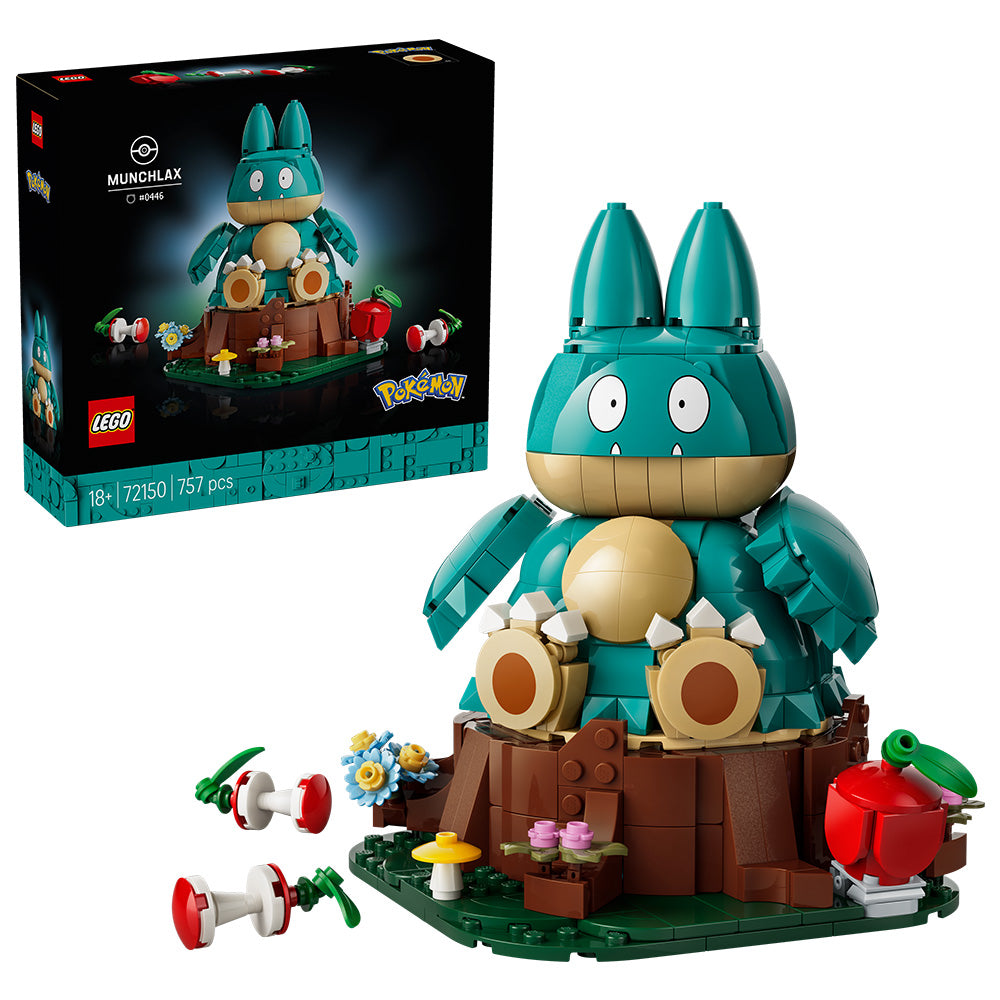 LEGO® Pokémon™ Munchlax Figure Decor Building Set 72150