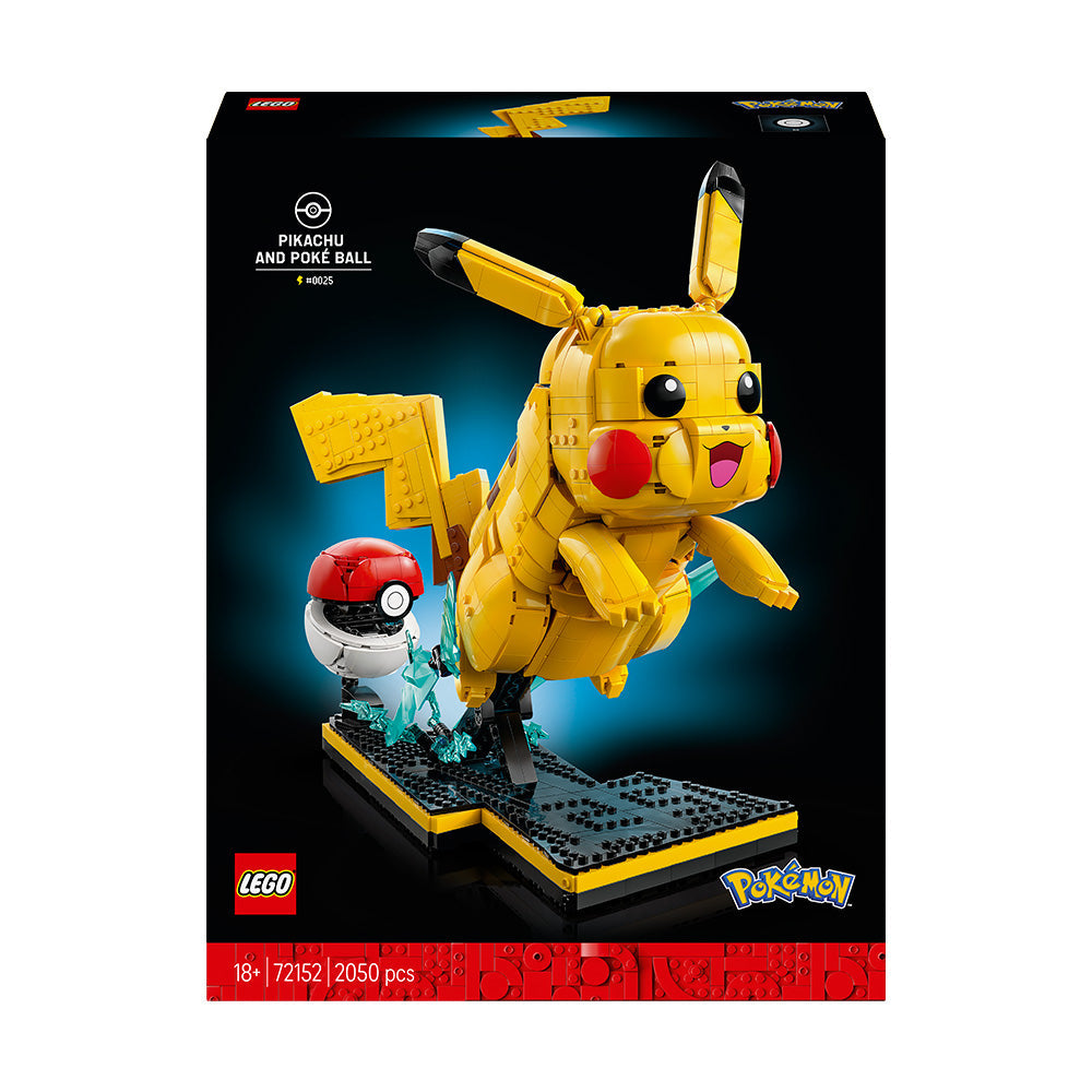 LEGO® Pokémon™ Pikachu and Poké Ball Building Kit 72152