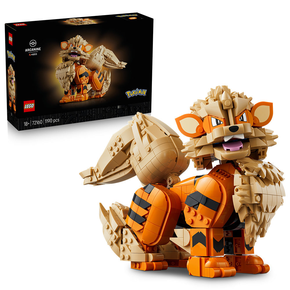 LEGO® Pokémon™ Arcanine Pokémon Figure Building Set 72160