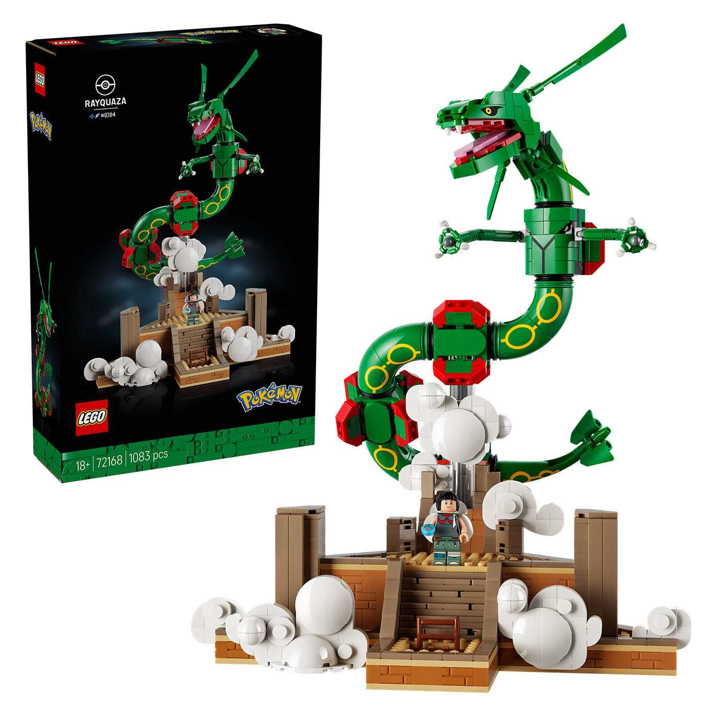 LEGO® Pokémon™ Rayquaza Decor Figure Building Set 72168