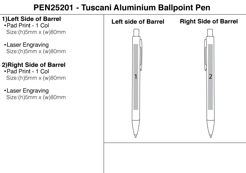 Tuscani Aluminium Ballpoint Pen