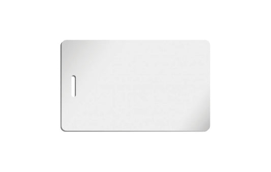 Credit card ISO print quality, with clip slot, 12 month guarantee