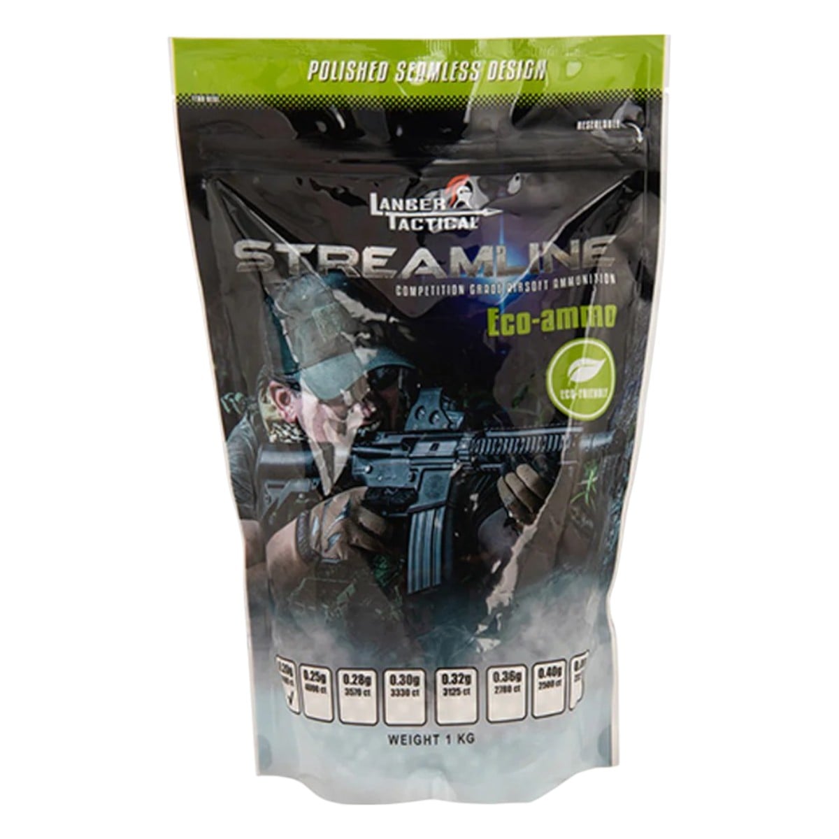 Lancer Tactical 2500 Round 0.40g Competition Grade Bio BBs-White CA-SL-040BIO