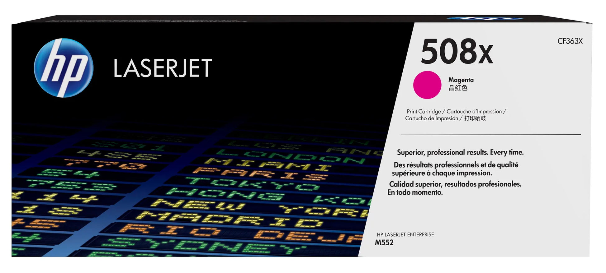 HP 508X MAGENTA LASERJET ENTERPRISE M552/M553 TONER CARTRIDGE YIELD 9500 PGS - Guards On Duty Shop & Security Guards