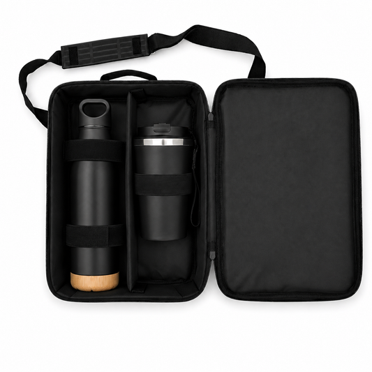 Go Anywhere Bottle & Mug Gift Set - Black