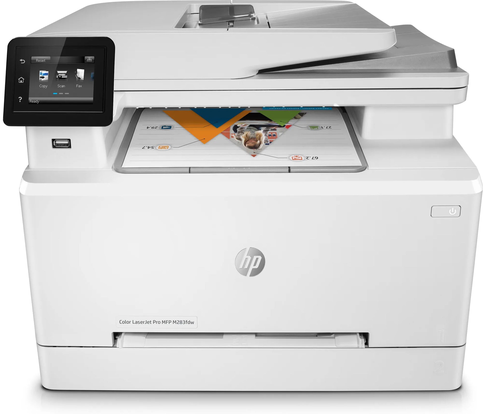 HP COLOUR LASERJET PRO MFP M283FDW, PRINT, COPY, SCAN, FAX, 1-5 USERS, FAST PRINT SPEEDS (21 PPM IN COLOR AND MONO) AND FASTEST IN-CLASS FIRST PAGE OUT, AUTOMATAIC TWO-SIDED PRINTING, 50-PAGE ADF, FRONT USB, TOUCHSCREEN DISPLAY, 250 SHEET PAPER CAPACITY, - Guards On Duty Shop & Security Guards