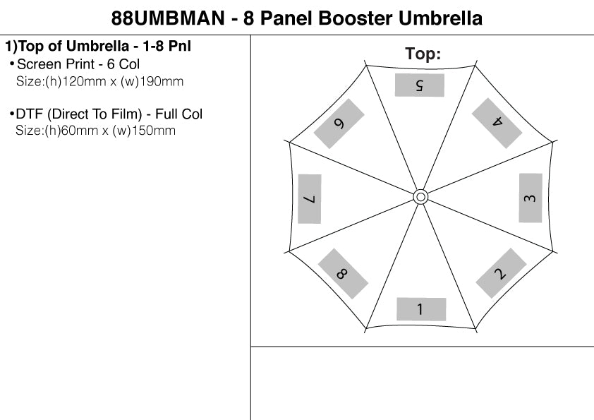 8 Panel Booster Umbrella