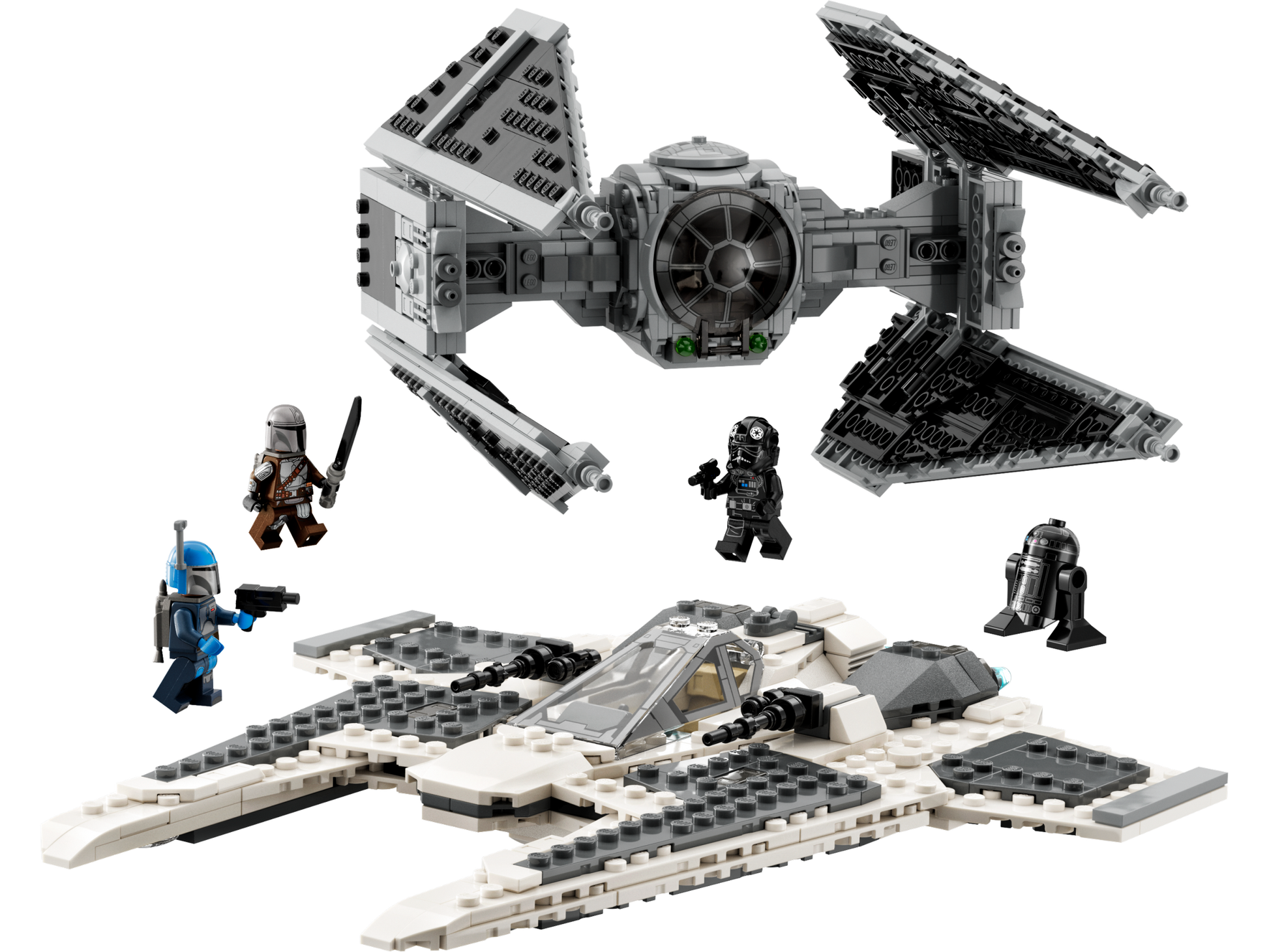 LEGO Mandalorian Fang Fighter vs TIE Interceptor — Set 75348
