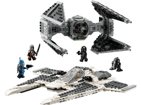 LEGO Mandalorian Fang Fighter vs TIE Interceptor — Set 75348