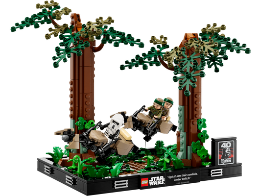 LEGO Endor™ Speeder Chase Diorama — Set 75353