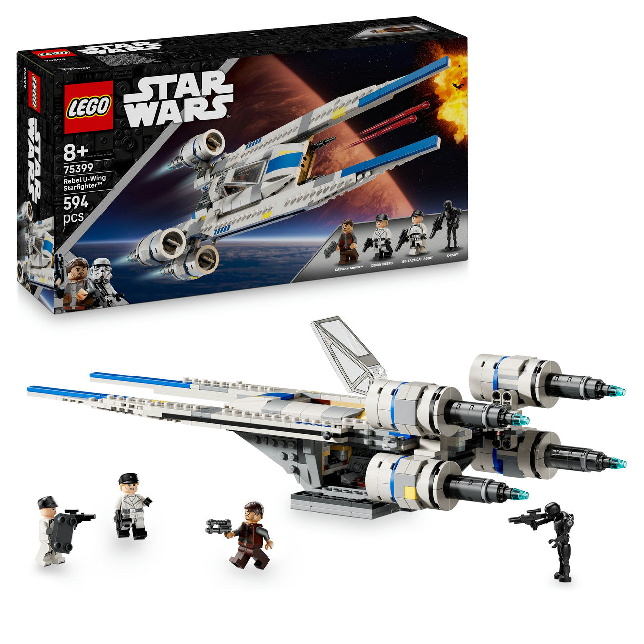 LEGO® Star Wars™: Andor™ Rebel U-Wing Starfighter™ Buildable Vehicle Model 75399