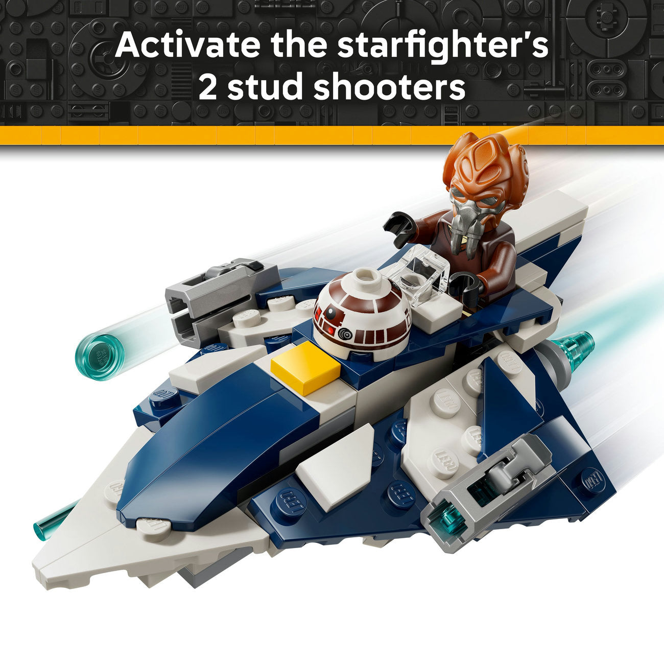 LEGO® Star Wars™ Plo Koon’s Jedi Starfighter™ Microfighter Building Toy 75400