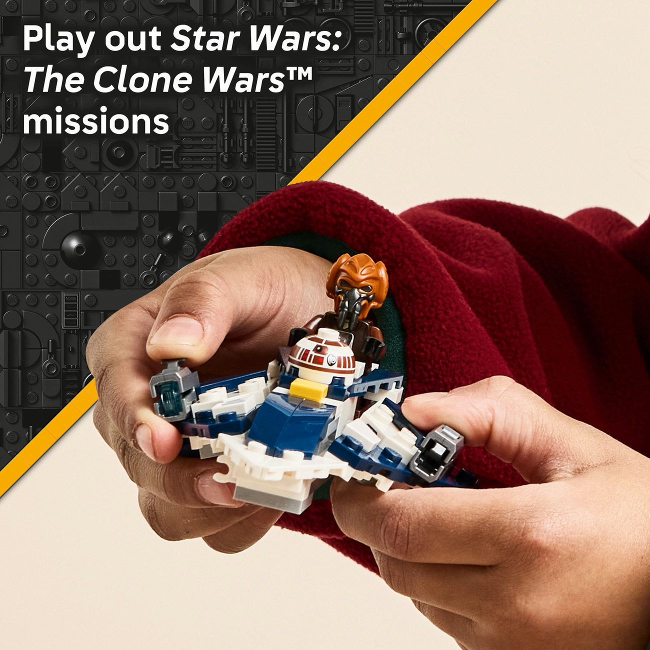 LEGO® Star Wars™ Plo Koon’s Jedi Starfighter™ Microfighter Building Toy 75400