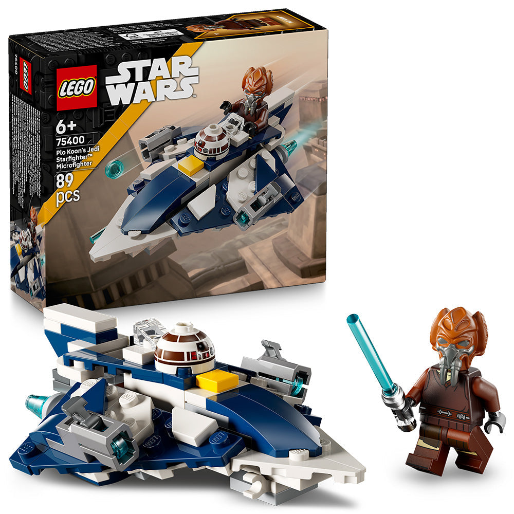 LEGO® Star Wars™ Plo Koon’s Jedi Starfighter™ Microfighter Building Toy 75400