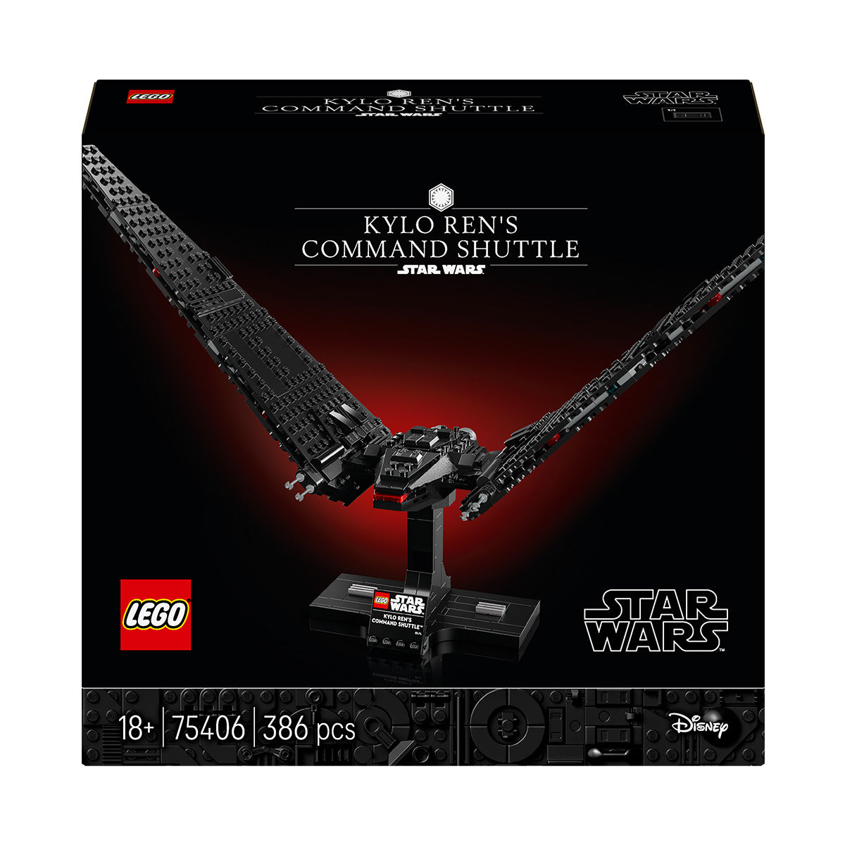 LEGO® Star Wars™ Kylo Ren’s Command Shuttle, Buildable Starship Model Kit 75406