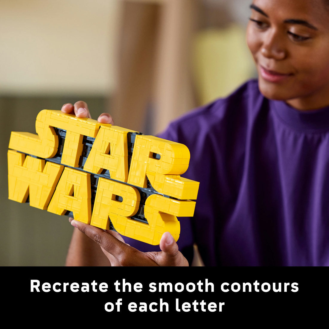 LEGO® Star Wars™ Brick-Built Star Wars Logo Sign 75407