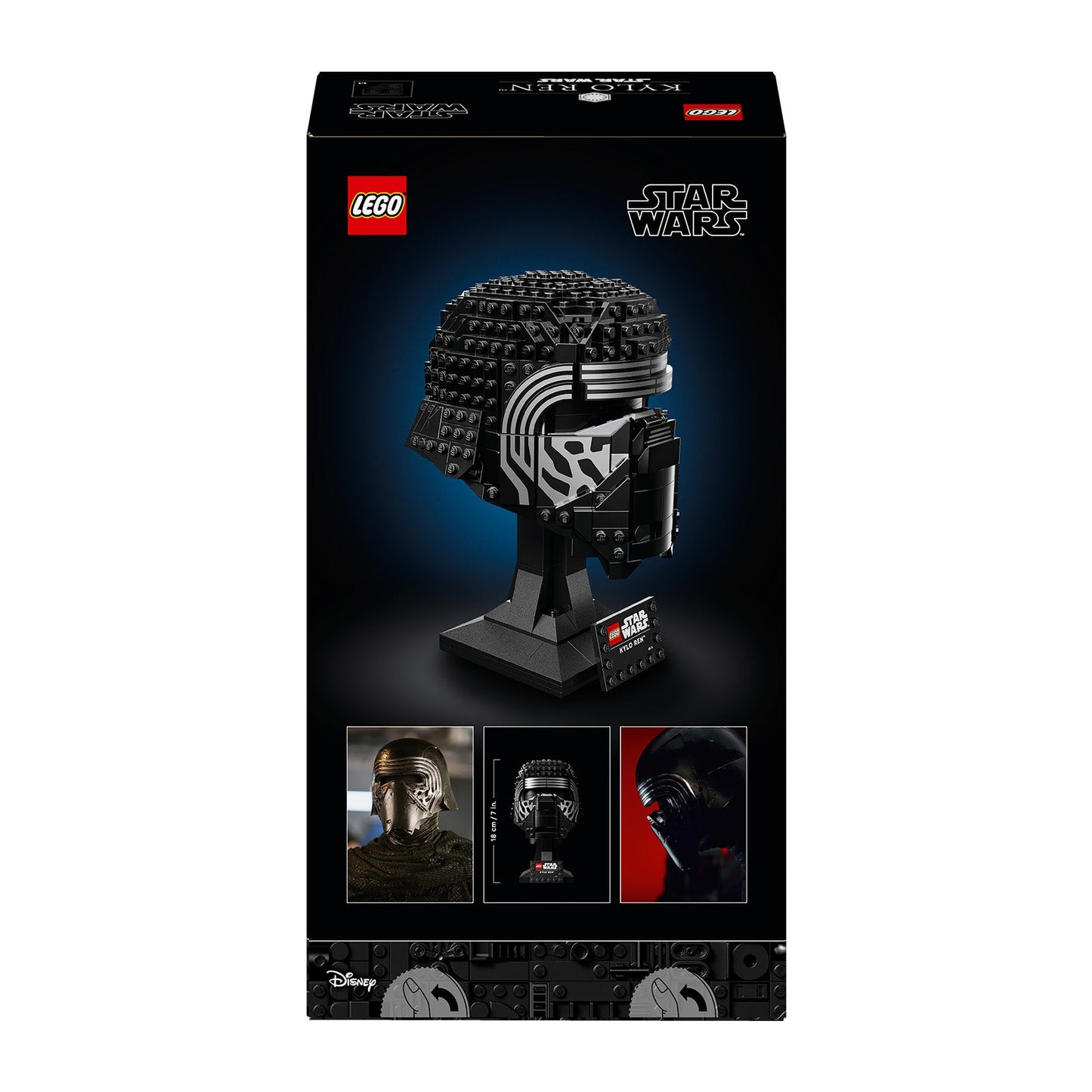LEGO® Star Wars™ Kylo Ren™ Helmet, Buildable Model Kit for Adults 75415