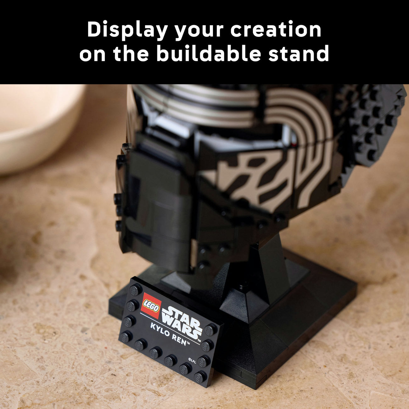LEGO® Star Wars™ Kylo Ren™ Helmet, Buildable Model Kit for Adults 75415