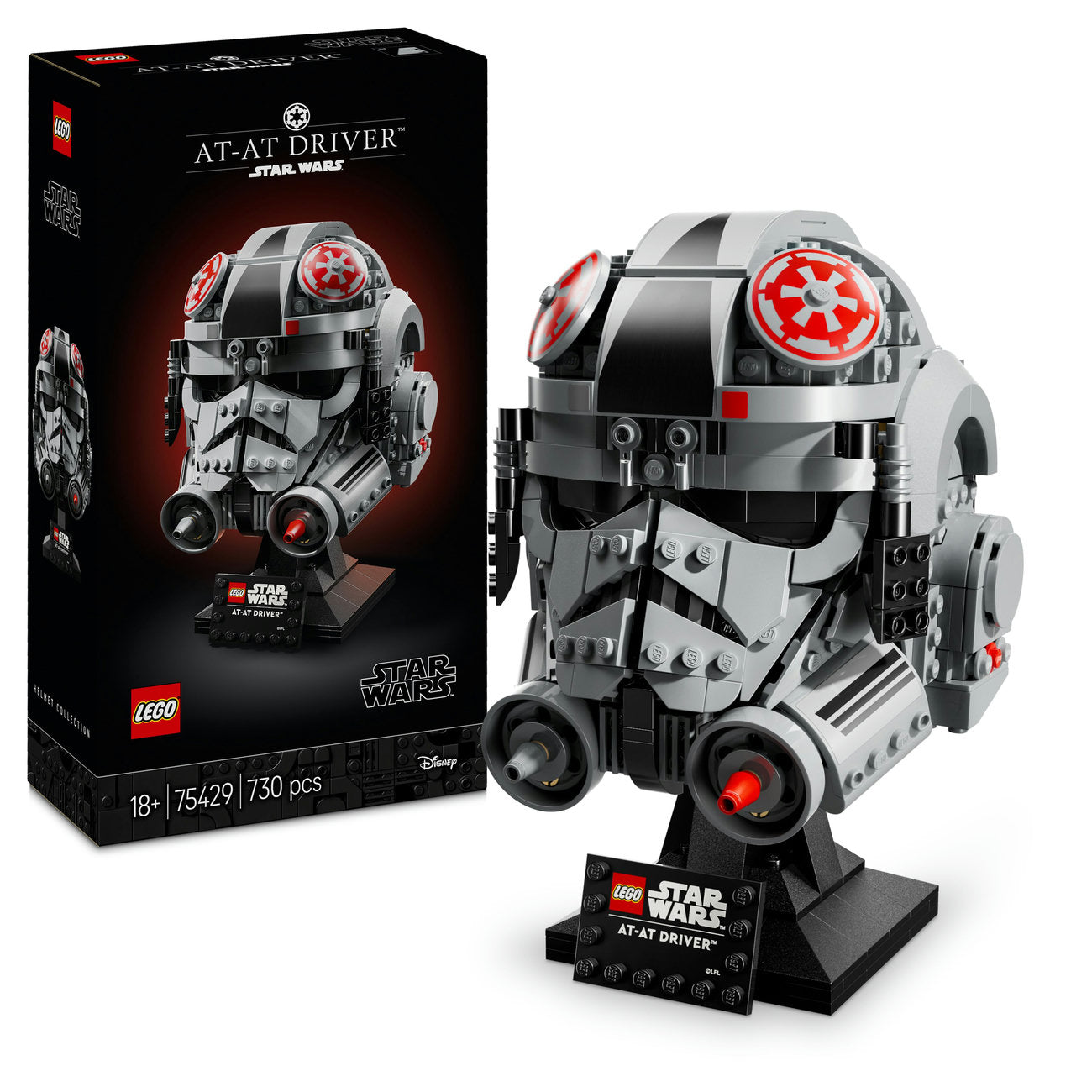 LEGO® Star Wars™ AT-AT Driver™ Helmet, Buildable Model Kit 75429